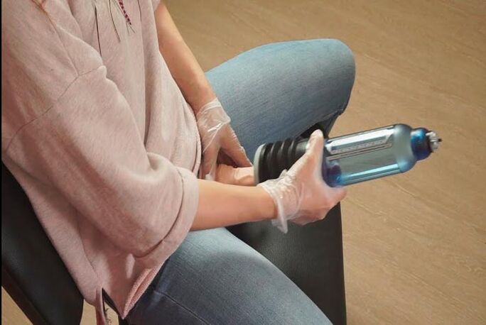Using a pump for penis enlargement